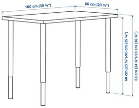 LINNMON/OLOV γραφείο, 100x60 cm 394.161.16