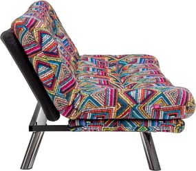 Τριθέσιος Καναπές Κρεβάτι Πολύχρωμο MISA SMALL 78x180x85