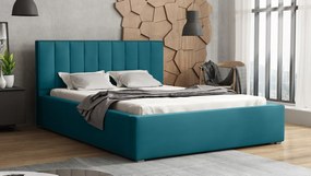 Κρεβάτι Pomona 111, Διπλό, Τυρκουάζ, 180x200, Ταπισερί, Τάβλες για Κρεβάτι, 200x223x93cm, 98 kg | Epipla1.gr