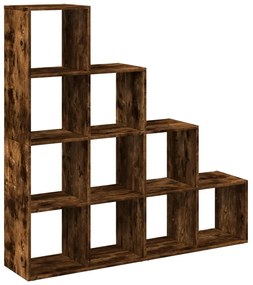 Βιβλιοθήκη/Διαχωριστικό Χώρου 4 Επ. 131,5x29x131,5 εκ. Επ. Ξύλο - Καφέ