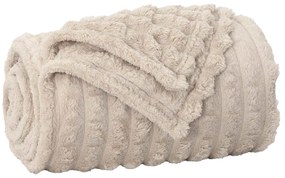 vidaXL Κουβέρτα Μπεζ 200 x 150 cm Μαλλί