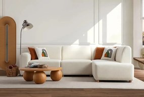 Corner Sofa S-Loft Right - White White