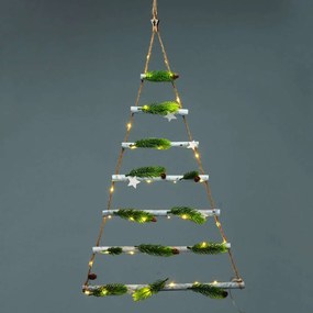 Χριστουγεννιάτικο Διακοσμητικό Κρεμαστό Xmas Tree &amp; Star Led X13401123 47x85cm Με Μπαταρίες Multi Aca
