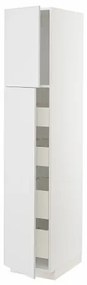 METOD/MAXIMERA ψηλό ντουλάπι με 2 πόρτες/4 συρτάρια, 40x60x200 cm 894.551.10