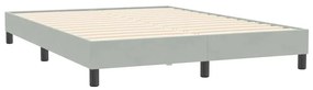 ΚΡΕΒΑΤΙ BOXSPRING ΜΕ ΣΤΡΩΜΑ ΑΝΟΙΧΤΟ ΓΚΡΙ 160X210 ΕΚ. ΒΕΛΟΥΔΙΝΟ 3316695