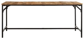 vidaXL Τραπεζαρία 180 x 90 x 75 εκ. από Μασίφ Ακατέργαστο Ξύλο Μάνγκο