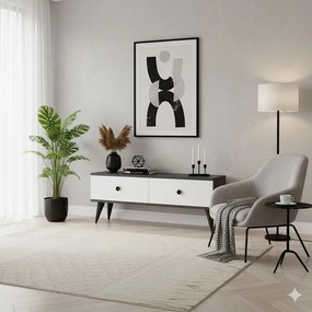 TV Stand Mona 120 - Anthracite, White Anthracite
White