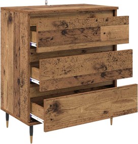 vidaXL Πλαϊνό γραφείο Παλιό Ξύλο 60 x 35 x 70 cm Επεξεργασμένο ξύλο