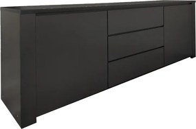 Μπουφές Kalya pakoworld σε ανθρακί απόχρωση 220x49x89.5εκ