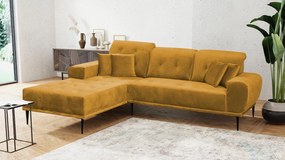 Γωνιακός καναπές Rapallo-Moustardi-Αριστερή