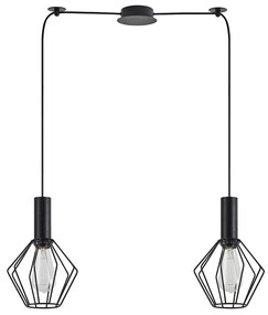 Φωτιστικό Οροφής Δίφωτο Homelighting 77-8529 Black