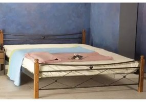 Delch Κρεβάτι Χιαστή Ξυλοπόδι Διπλο Μεταλλικό 160x200cm HouseSMetal-furniture288