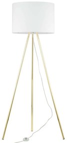 Φωτιστικό Δαπέδου Umberto 6637 Φ50x155cm 1xE27 15W White-Gold TK Lighting