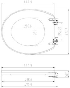 RIDDER ΚΑΘΙΣΜΑ ΛΕΚΑΝΗΣ TAMPA ΜΕ SOFT CLOSE ΑΠΟ ΦΥΣΙΚΟ ΜΠΑΜΠΟΥ 445015