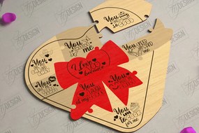 Intra απο ξύλο plywood 3mm-4mm πάχος – Παζλ του Αγίου Βαλεντίνου | Ρομαντικό δώρο Δίασταση 20x20 cm INTRAFABR-112093540