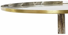 Βοηθητικό Τραπεζάκι DKD Home Decor Καφέ Χρυσό 51 x 51 x 51 cm