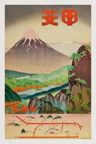 Αναπαραγωγή Fields of Colour (Retro Japanese Tourist Poster) - Travel Japan