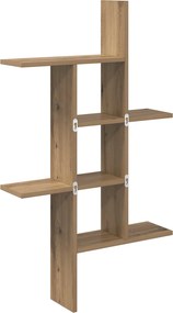 vidaXL Ράφι Τοίχου Artisan Δρυς 61 x 15 x 102 εκ Επεξεργασμένο Ξύλο
