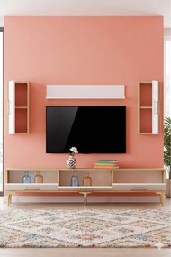 Stewehome Σετ μονάδας τηλεόρασης με ράφι 180x30x41 cm