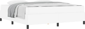 vidaXL Σκελετός Κρεβατιού με στρώμα Λευκό 180 x 200 cm ύφασμα
