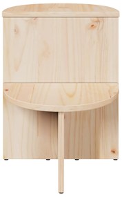 vidaXL Τραπεζάκι Πλευράς Φυσικό 50 x 40 x 50 εκ Συμπαγές ξύλο πεύκου