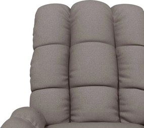 vidaXL Πολυθρόνα Ανακλινόμενη Taupe Υφασμάτινη