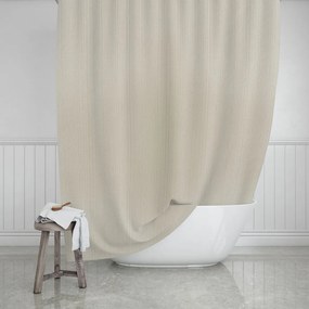 Κουρτίνα Μπάνιου Etherea 02-28121 180x200cm Sand Estia 180Πx200Υ Πολυέστερ