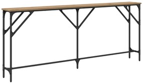 vidaXL Κονσόλα Δρυός 180x23x75 εκ. Τεχνικώς Επεξεργασμένο Ξύλο