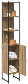 vidaXL Ντουλάπα μπάνιου  Artisan Oak 33x33x185,5 cm Επεξεργασμένο ξύλο