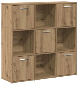 vidaXL Βιβλιοθήκη Τεχνίτης Δρυς 90x28x90 εκ. Επεξεργασμένο Ξύλο