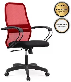 Καρέκλα Γραφείου Εργασίας Moonlight 66,5x70x102/112cm Red - Black