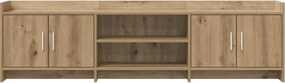 vidaXL Ντουλάπι TV 168 x 33 x 47 εκ. Artisan Δρυς Επεξεργασμένο Ξύλο