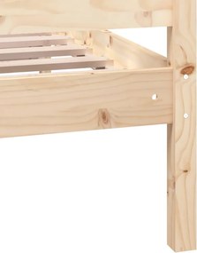 vidaXL Πλαίσια κρεβατιού Φυσικό 160 x 200 cm Solid Pine Wood
