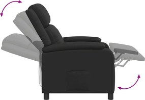 vidaXL Κάθισμα μασάζ Μαύρο Τεχνητό Δέρμα