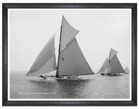 Κάδρο America’s Cup - Wasp And Queen Mab 1897 FA13188 80X60 MindTheGap Horizontal Wood