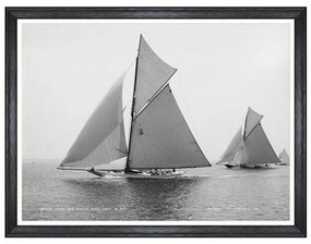 Κάδρο America’s Cup - Wasp And Queen Mab 1897 FA13188 80X60 MindTheGap Horizontal Ξύλο