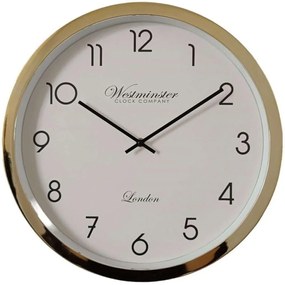 Ρολόι Τοίχου QN0001613B Φ40,2cm White Oriana Ferelli® Πλαστικό