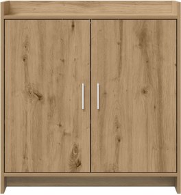 vidaXL Πλαϊνό γραφείο Artisan Δρυς 72 x 36 x 80 εκ. Επεξεργασμένο Ξύλο