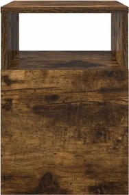 vidaXL End Table Καπνιστό Δρύς 30,5 x 30 x 45 εκ Επεξεργασμένο ξύλο