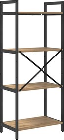 vidaXL Ράφι Βιβλίων 4 επιπέδων 56 x 34 x 133,5 εκ Επεξεργασμένο ξύλο