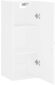 vidaXL Ντουλάπι Τοίχου Λευκό 34,5 x 34 x 90 εκ. από Επεξεργασμένο Ξύλο
