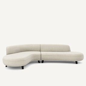 Γωνιακός καναπές από βαμβάκι λίνο - Rosebury design E.Gallina