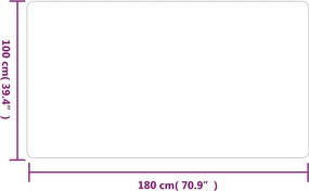 vidaXL Χαλί Διάδρομος Ανθρακί 100x180 εκ.