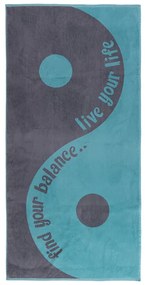 ΠΕΤΣΕΤΑ ΘΑΛΑΣΣΗΣ BALANCE 80X160 AQUA/BLACK - Nef-Nef Homeware