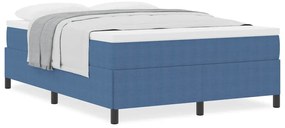 vidaXL Σκελετός Κρεβατιού Μπλε 140 x 200 cm Βελούδο