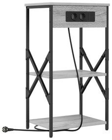 vidaXL Κομοδίνο Γκρι sonoma 41 x 31 x 76 εκ. Επεξεργασμένο ξύλο