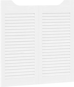 vidaXL Πόρτες Swing Λευκό 80 x 40 cm Μασίφ Ξύλο Πεύκου
