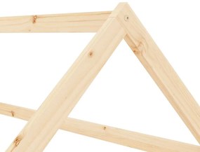 vidaXL Πλαίσιο Κρεβατιού Παιδικό 70 x 140 εκ. Μασίφ Ξύλο Πεύκου
