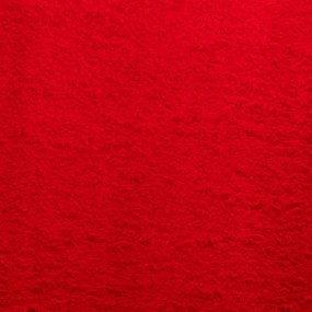 Χαλί HUARTE με Κοντό Πέλος Μαλακό/ Πλενόμενο Κόκκινο Ø 80 εκ. - Κόκκινο