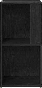 vidaXL Γωνιακά ράφια Μαύρη Οξυά 33 x 33 x 67 cm Επεξεργασμένο ξύλο